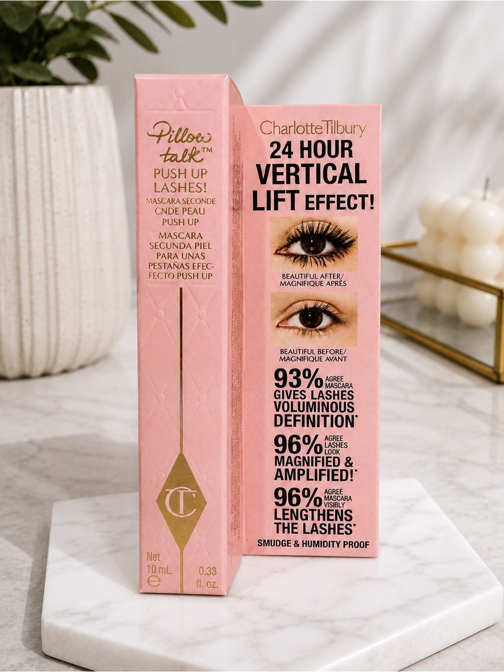 Charlotte Tilbury Pillow Talk Push Up Lashes! Mascara โ Full Size 10 mL ๐